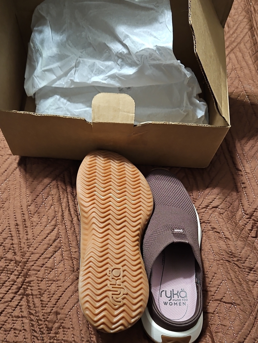 Ryka Women's Slip-On Washable Knit Encore Mules